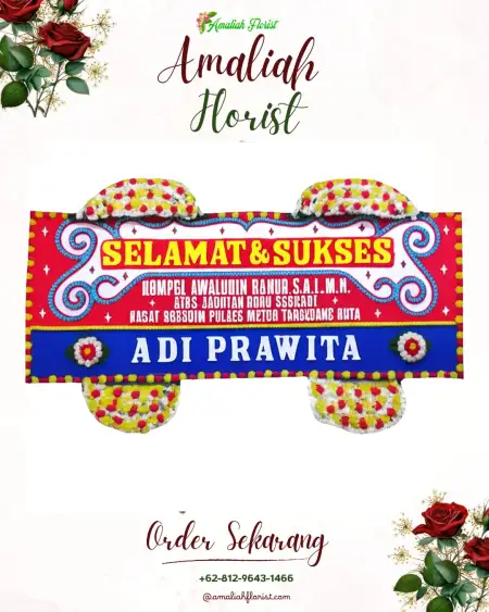 Papan Bunga Ucapan Selamat Peneleh